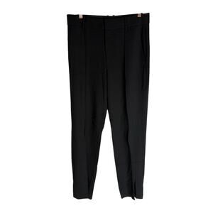Vince. Wool Blend Pleated Front Trouser Pants High Rise Minimalist Black Size 10
